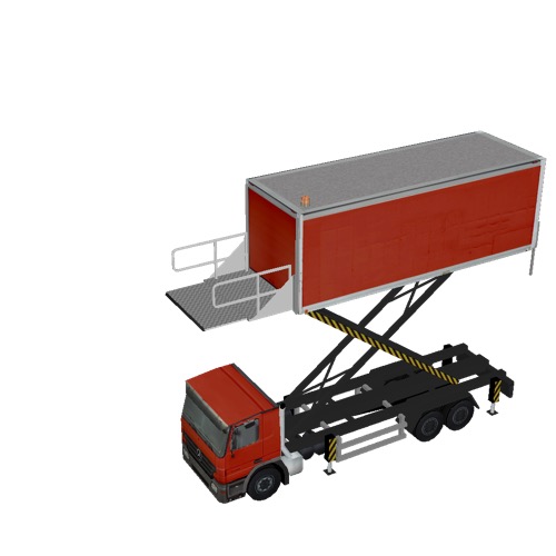 Screenshot of Catering Loader Truck Large, red, 5.0m 