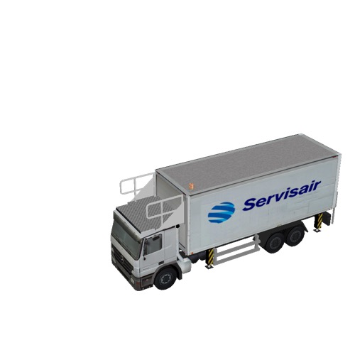 Screenshot of Catering Loader Truck Large, Servisair, stowed