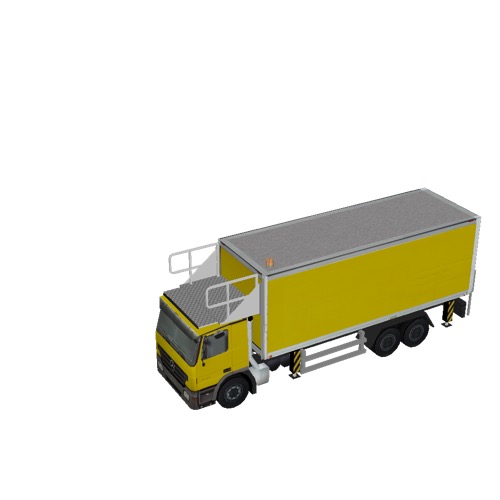 Screenshot of Catering Loader Truck Large, yellow, stowed 