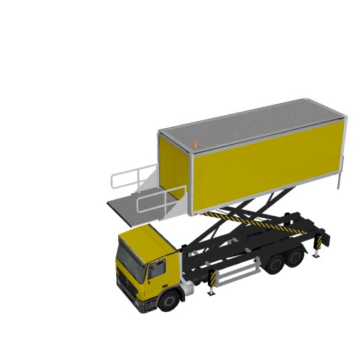 Screenshot of Catering Loader Truck Large, yellow, 4.0m 