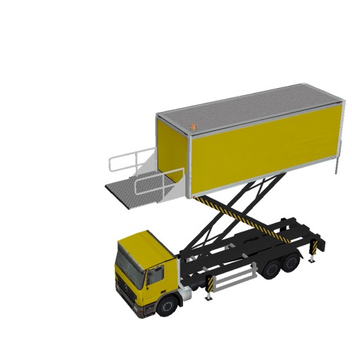 Screenshot of Catering Loader Truck Large, yellow, 5.0m 