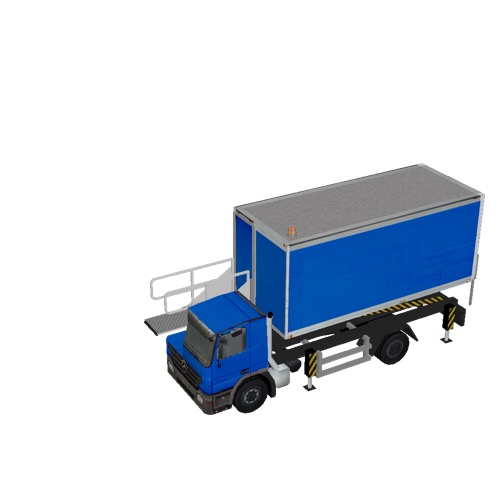 Screenshot of Catering Loader Truck blue, 1.9m