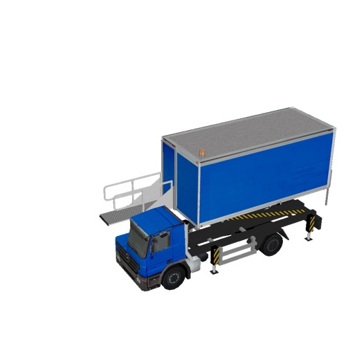 Screenshot of Catering Loader Truck blue, 2.3m