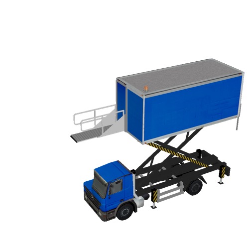 Screenshot of Catering Loader Truck blue, 4.0m 