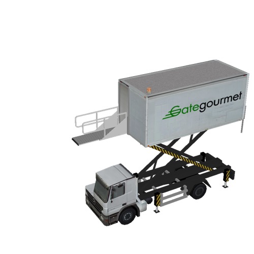 Screenshot of Catering Loader Truck Gate Gourmet, 4.0m 