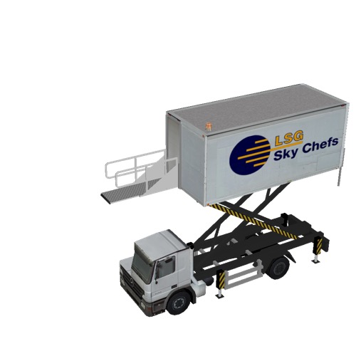 Screenshot of Catering Loader Truck LSG Sky Chefs, 4.0m 