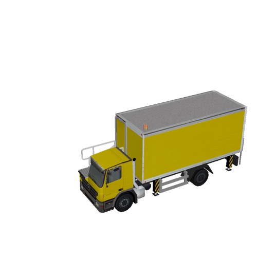 Screenshot of Catering Loader Truck yellow, stowed 