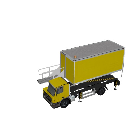 Screenshot of Catering Loader Truck yellow, 2.3m 