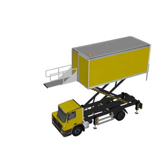 Screenshot of Catering Loader Truck yellow, 4.0m 