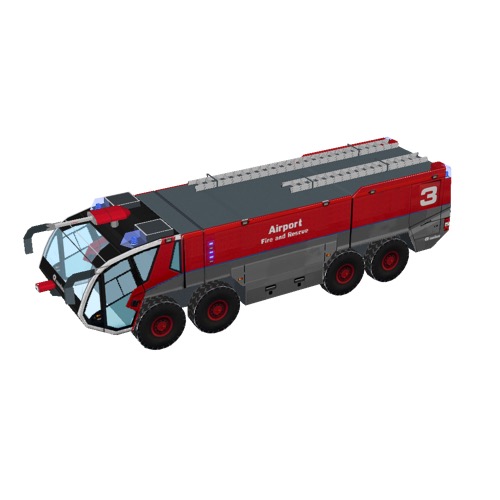 Screenshot of Fire engine, Panther 8x8, red + grey