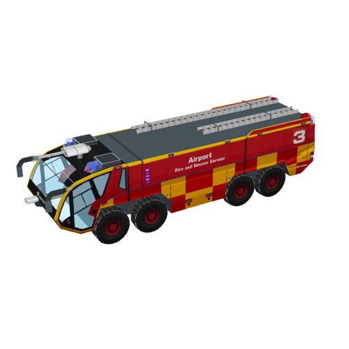 Screenshot of Fire engine, Panther 8x8, red + yellow