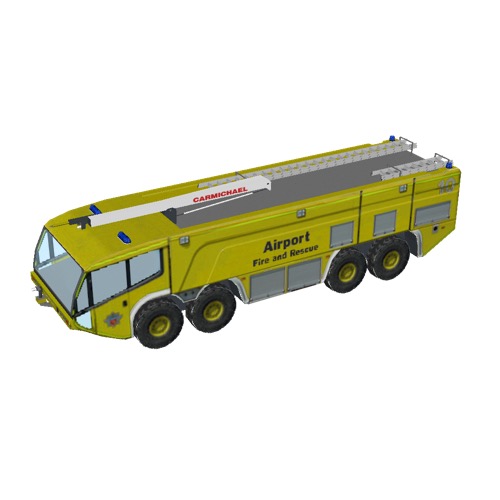 Screenshot of Fire engine, Cobra 8x8, yellow, HRET