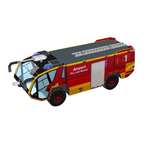 Screenshot of Fire engine, Panther 4x4, red + yellow