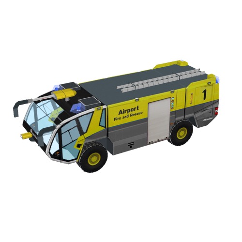 Screenshot of Fire engine, Panther 4x4, yellow + grey