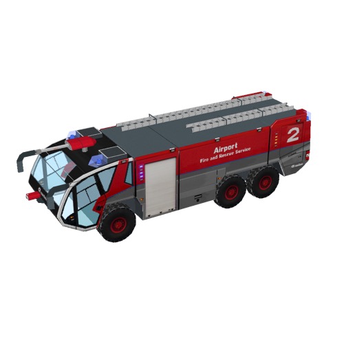 Screenshot of Fire engine, Panther 6x6, red + grey
