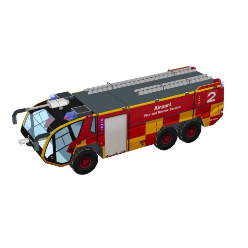 Screenshot of Fire engine, Panther 6x6, red + yellow