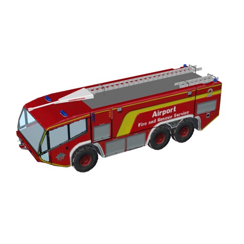 Screenshot of Fire engine, Cobra 6x6, red + yellow