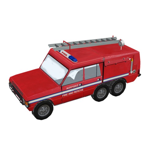 Screenshot of Fire engine, Commando, red