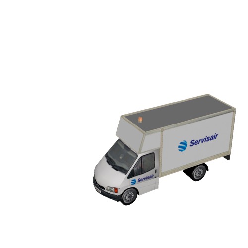 Screenshot of Ford Transit box truck, Servisair 