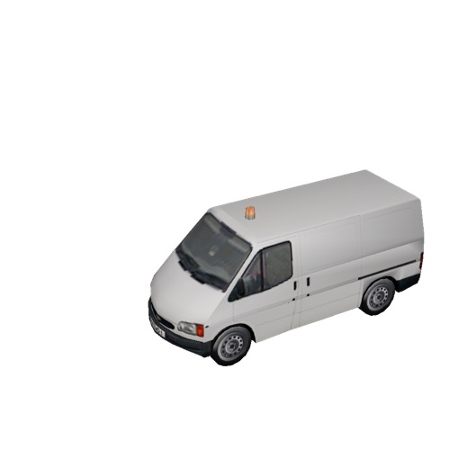 Screenshot of Ford Transit van, white 