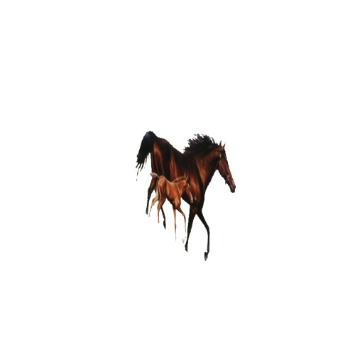 Screenshot of Horse and foal, brown