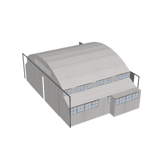 Screenshot of Hangar, metal, large with workshop