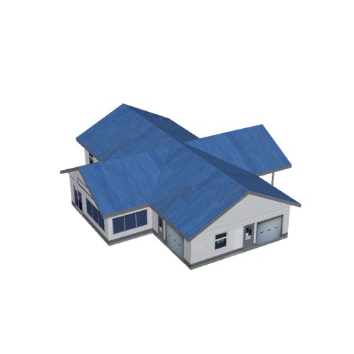 Screenshot of Terminal, wooden, blue roof