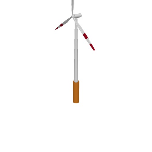 Screenshot of Wind turbine, 3-bladed, 50m, red bands