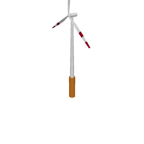 Screenshot of Wind turbine, 3-bladed, 100m, red bands