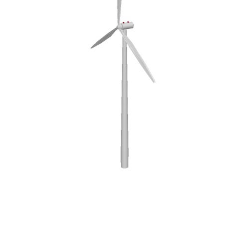 Screenshot of Wind turbine, 3-bladed, 50m, lit