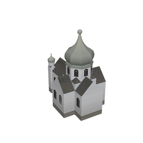 Screenshot of Church, wooden, onion dome