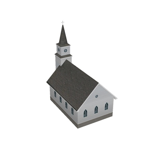 Screenshot of Church, wooden, spire