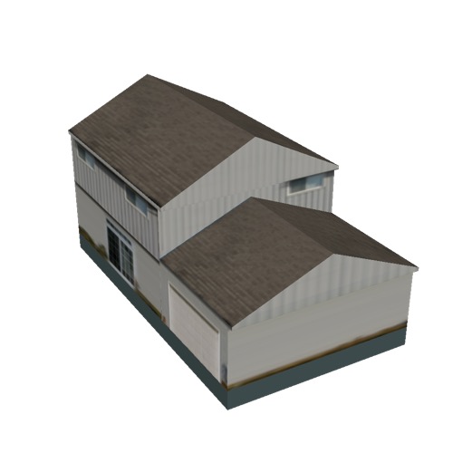 Screenshot of House, Wooden, Two Storey, Medium, White