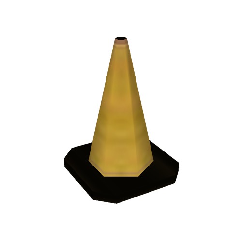 Screenshot of Traffic Cone, Small, Yellow