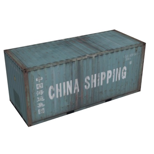 Screenshot of Shipping container, 6m, green, China Shipping