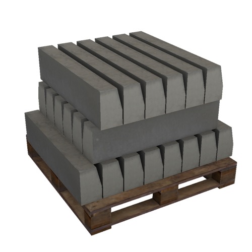 Screenshot of Pallet, concrete blocks