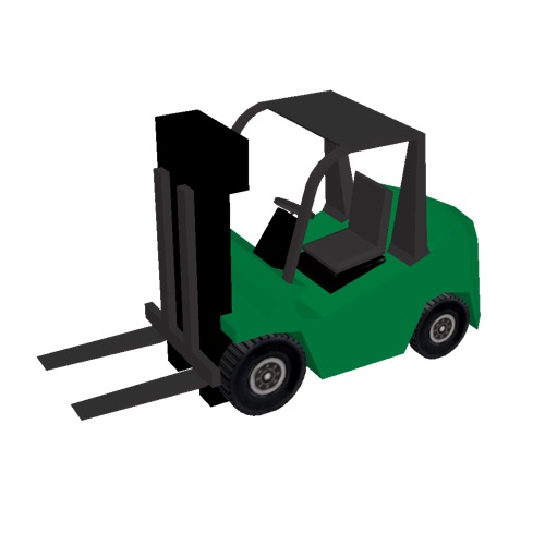 Screenshot of Fork Lift, small, green