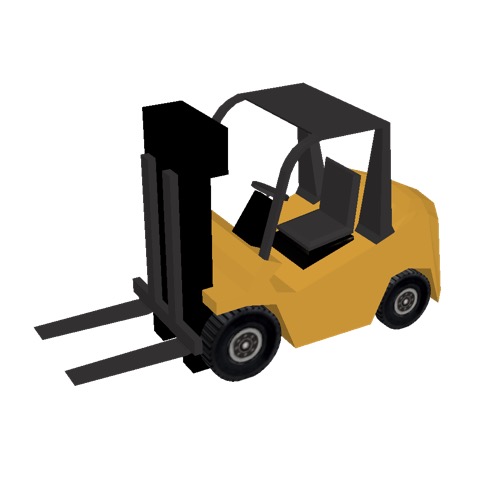 Screenshot of Fork Lift, small, orange