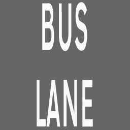 Screenshot of Ground traffic marking - Bus Lane (white)